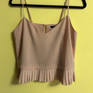 French Connection Pleated Hem Tank
